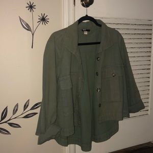 Green army coat